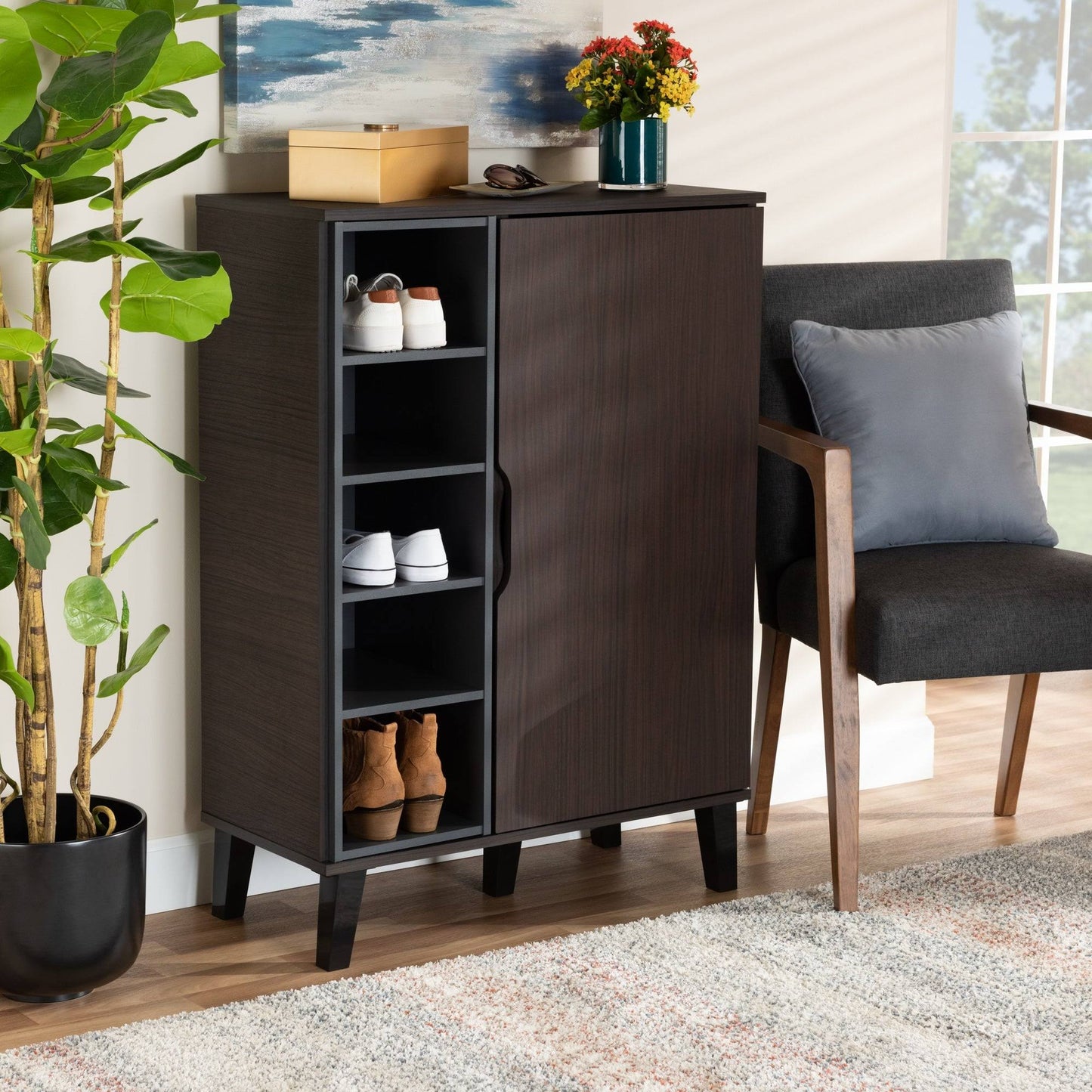 Shoe Closet Brown - 80 x 40 x 110 cm | SU57