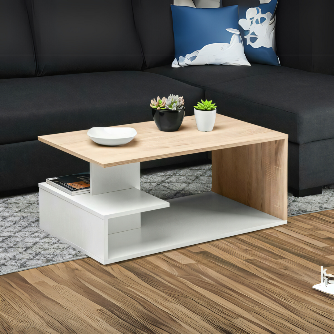 Table Unit Wooden & White - 100 x 50 x 40 cm | TA52
