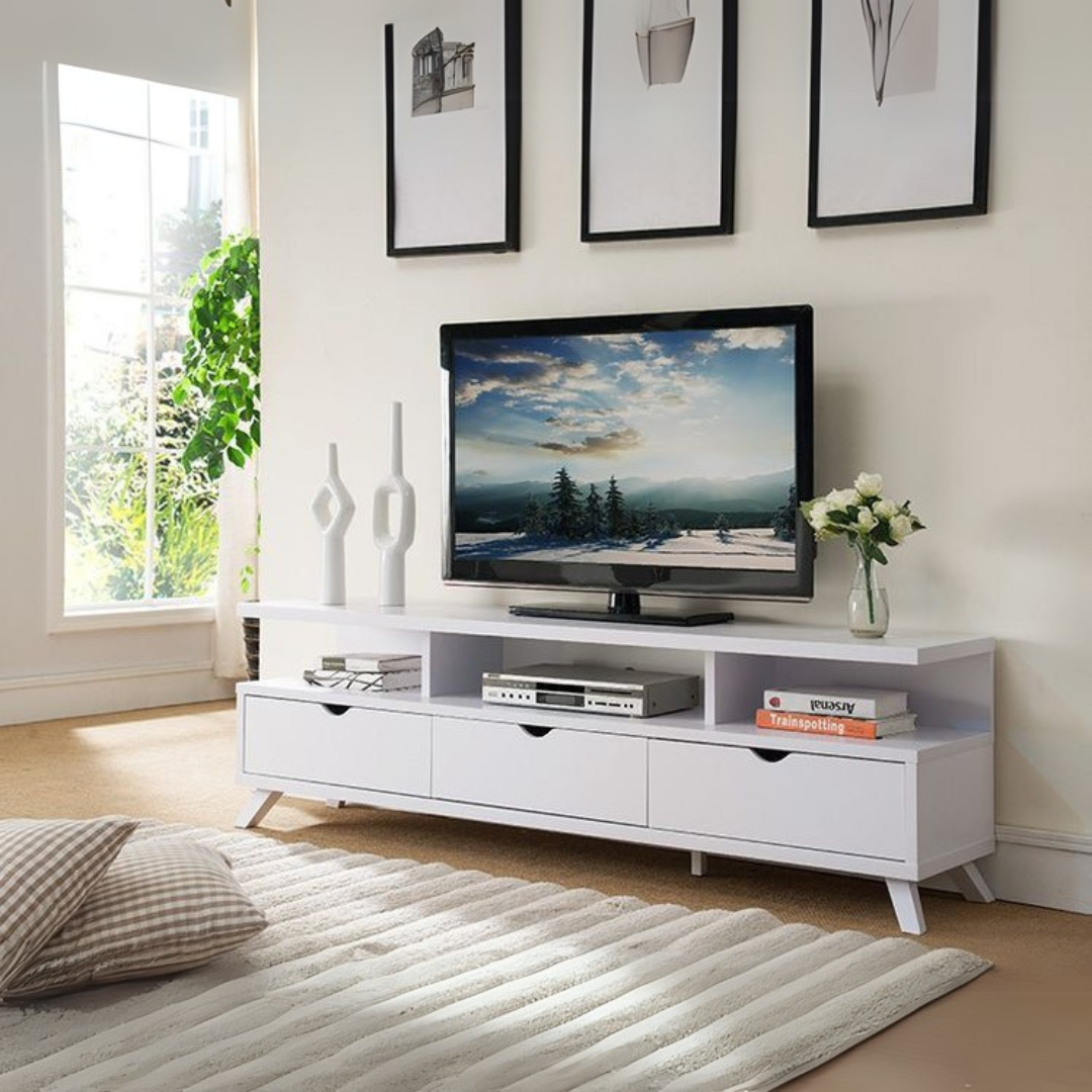 Tv Unit White - 150 x 30 x 40 cm | TV16