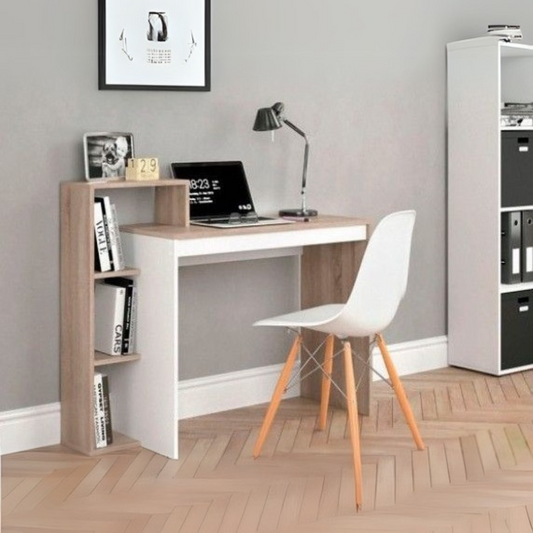 Desk Wooden & White - 100 x 50 x 80 cm | DE13
