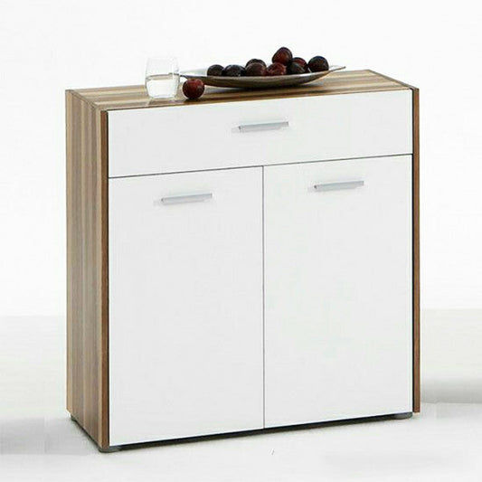 Shoe Closet White & Wooden - 80 x 40 x 100 cm | SU30