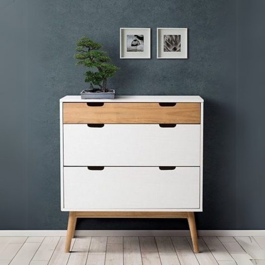 Shoe Closet White & Wooden - 80 x 40 x 80 cm | SU62