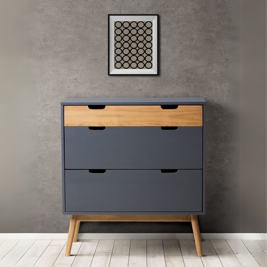 Shoe Closet Grey & Wooden - 80 x 40 x 80 cm | SU8