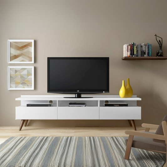 Tv Unit White - 160 x 40 x 40 cm | TV13